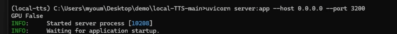 Eudaimonia local TTS